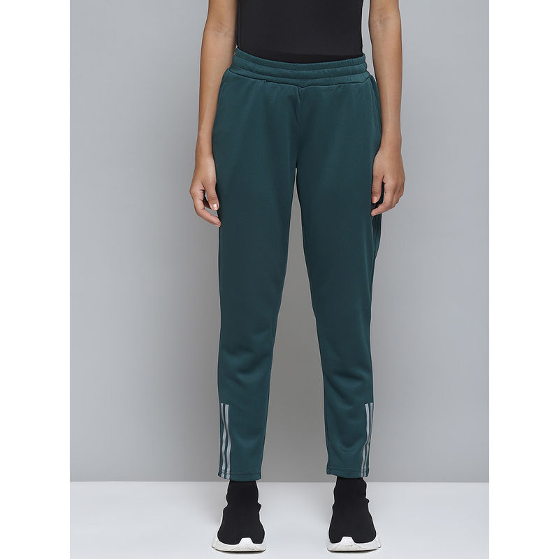 Buy Alcis Women Teal Green Solid Track Pants Online