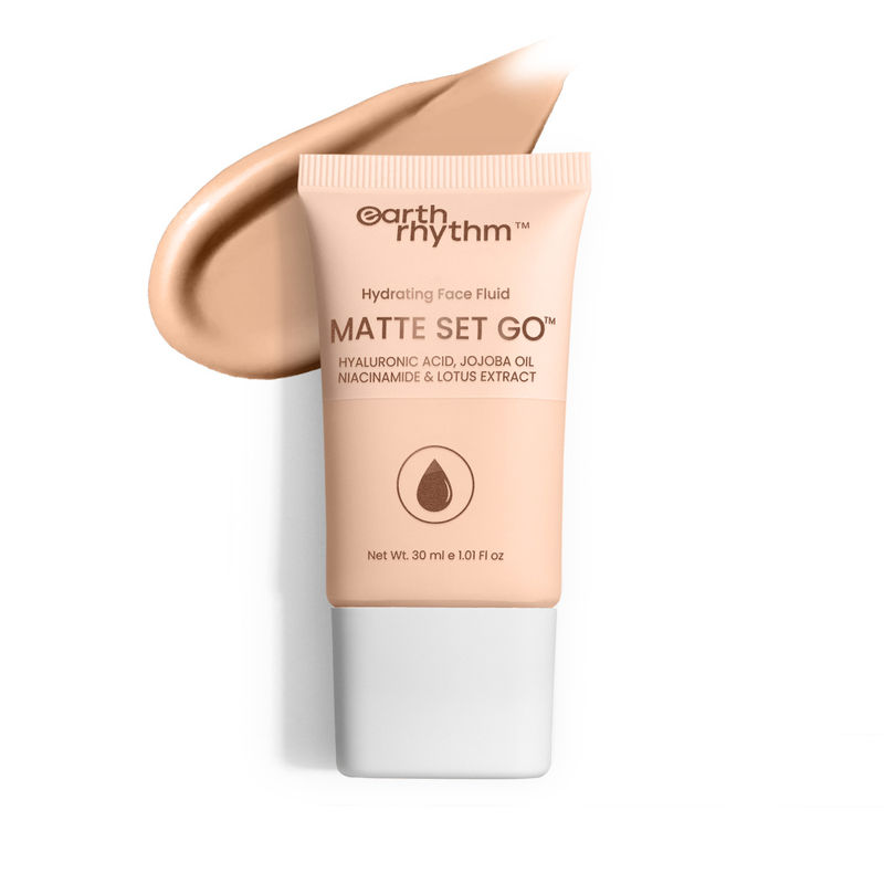 Earth Rhythm Hydrating Matte Set Go Face Fluid Foundation | SPF 30 & PA++++ - By Cappuccino