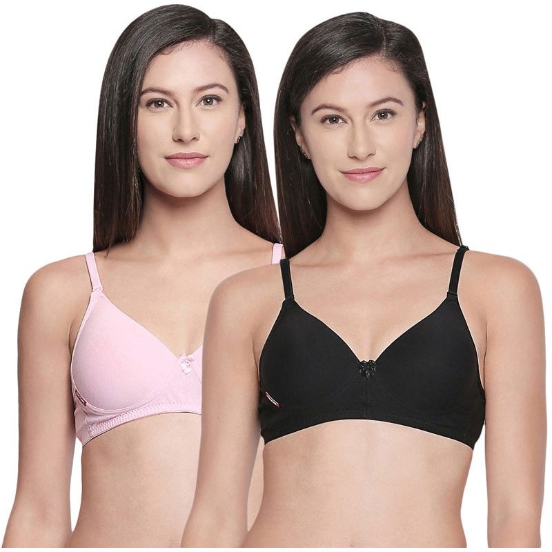 Bodycare Perfect Coverage Padded Bra-Pack Of 2 - Multi-Color (34B)