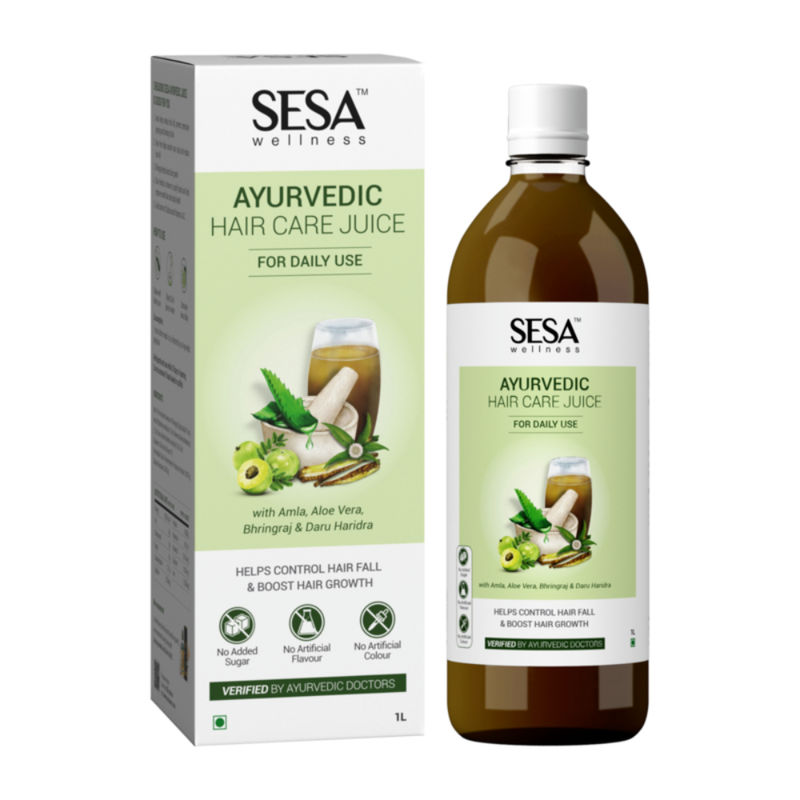 SESA Ayurvedic Hair Care Juice with Bhringraj Aloe Vera Amla & Daru  Haridra: Buy SESA Ayurvedic Hair Care Juice with Bhringraj Aloe Vera Amla &  Daru Haridra Online at Best Price in