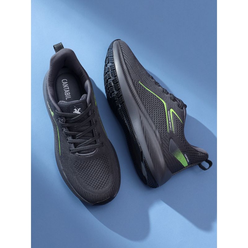 Cantabil Men Grey Solid Casual Running Shoes (UK 7)