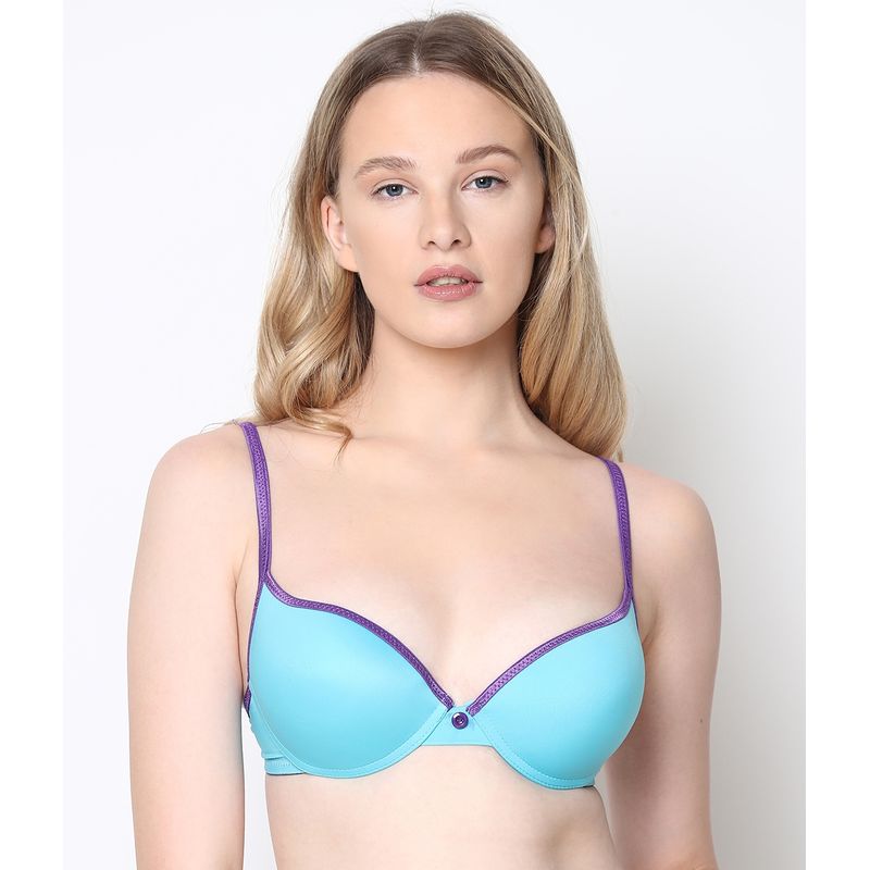Buy Susie By Shyaway Candy Blue Violet Push Up Bra With