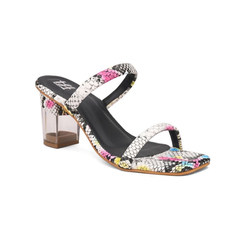 Floral deals block heels
