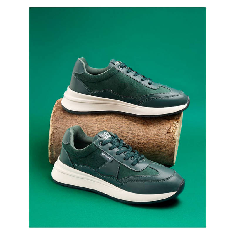 Bacca Bucci Tamra Low-Top Women Forest Green Sneakers (UK 3)
