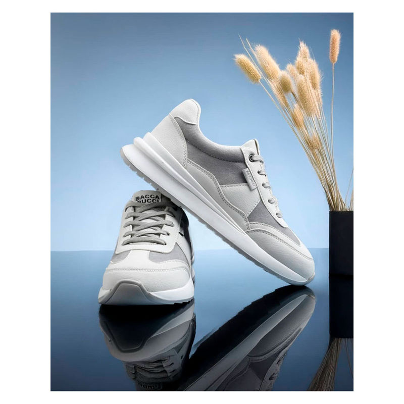 Bacca Bucci Tamra Low-Top Women White & Grey Sneakers (UK 8)