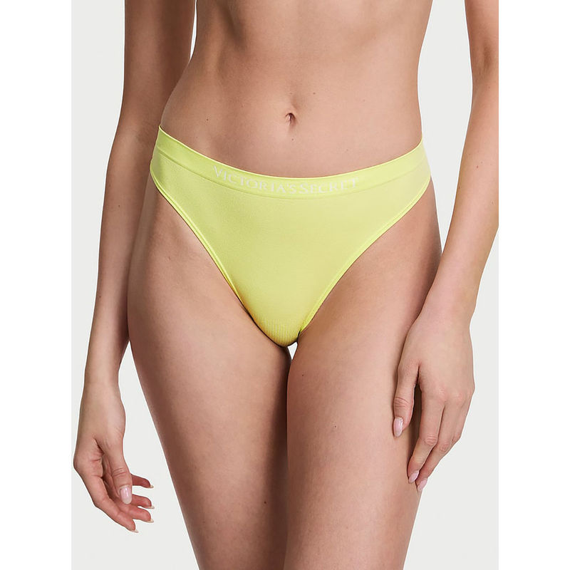 Victoria's Secret Yellow Seamless Bikini Panty (L)