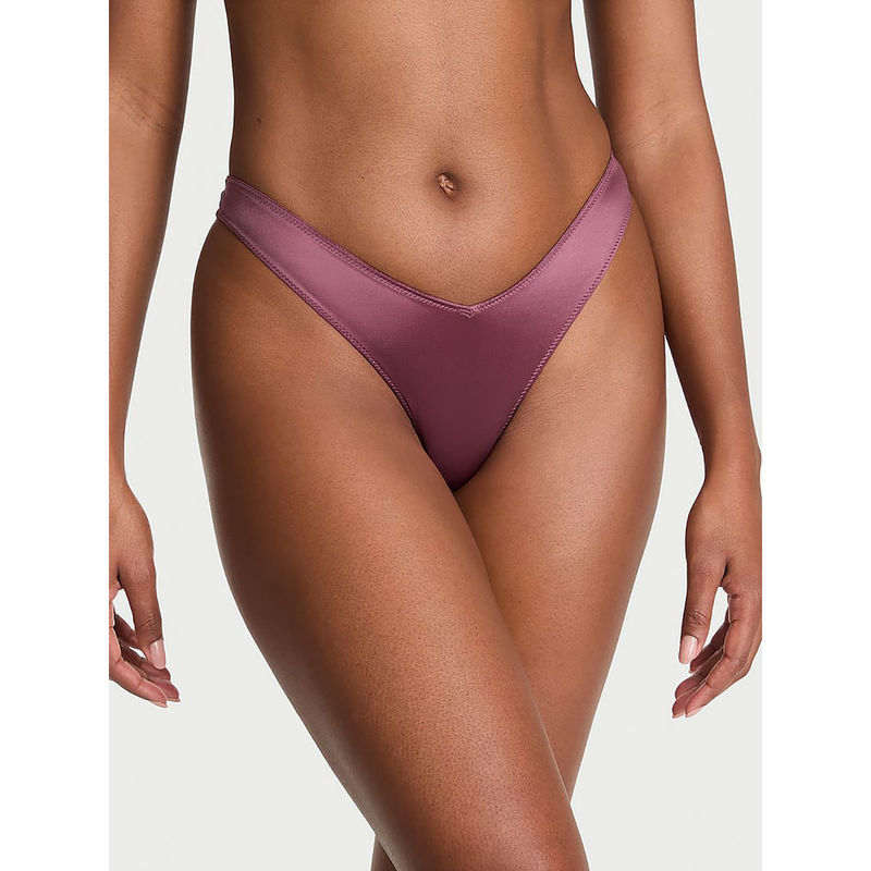 Victoria's Secret Purple Smooth Strappy-Back High-Leg Panty (S)