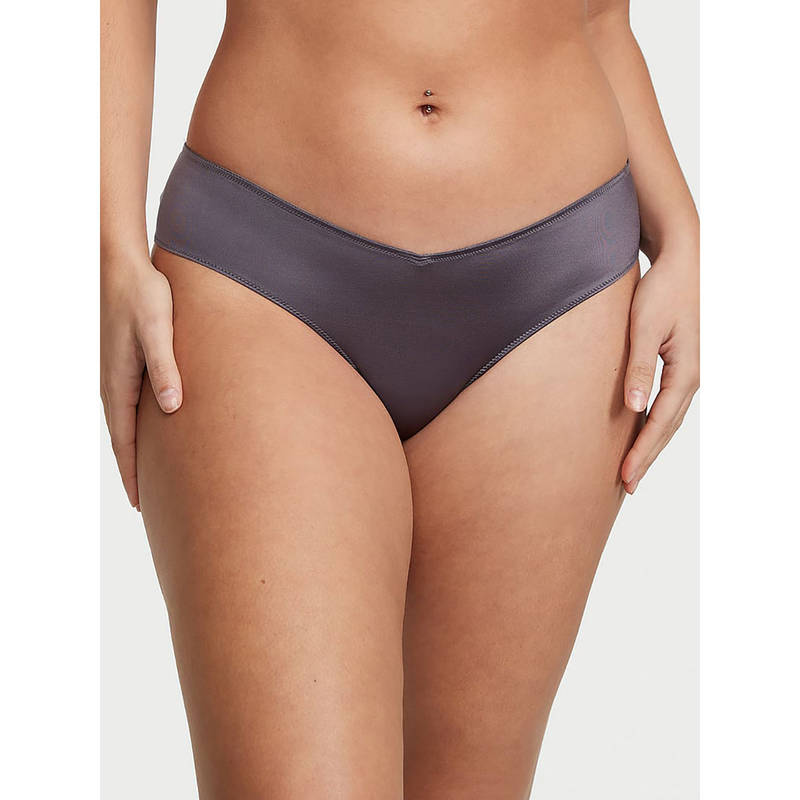 Victoria's Secret Grey Strappy-Back High-Leg Cheeky Panty (S)