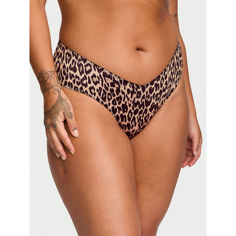 Victoria's Secret Brown Strappy-Back High-Leg Cheeky Panty (S)