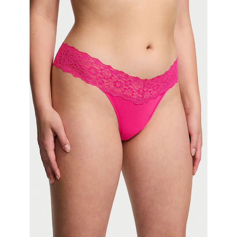 Victoria's Secret Pink Lace-Up Panty (M)