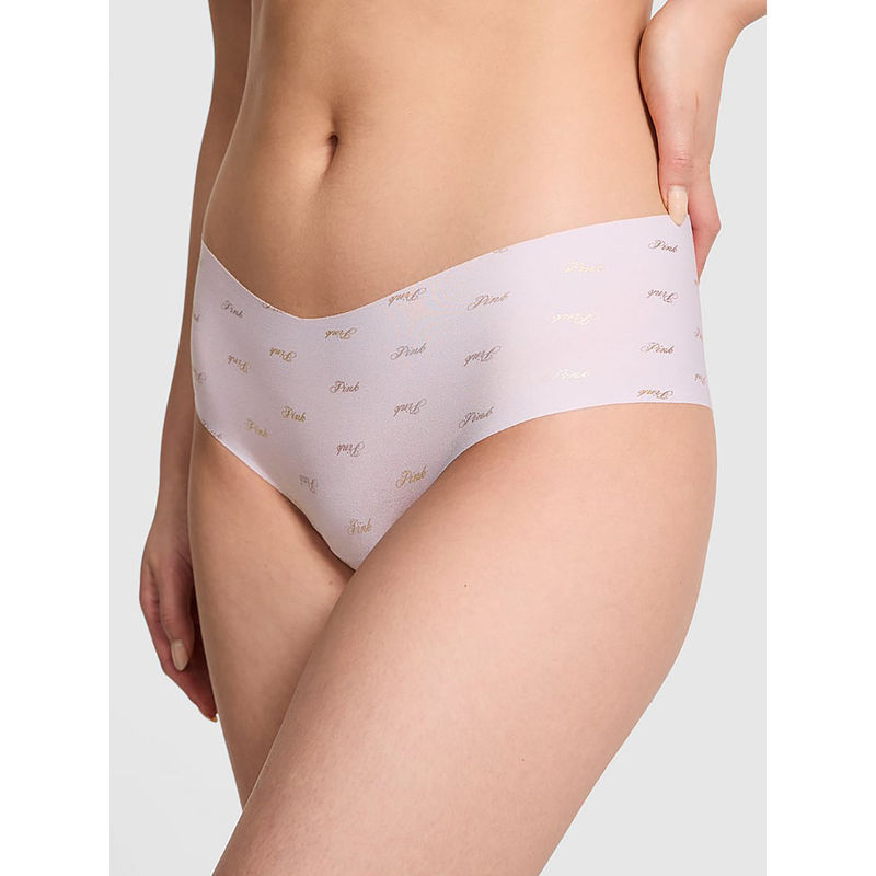 Victoria's Secret White Printed Cheeky Panty (XL)