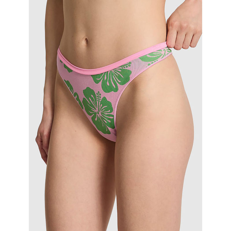 Victoria's Secret Pink Seamless High-Leg Thong Panty (XS)