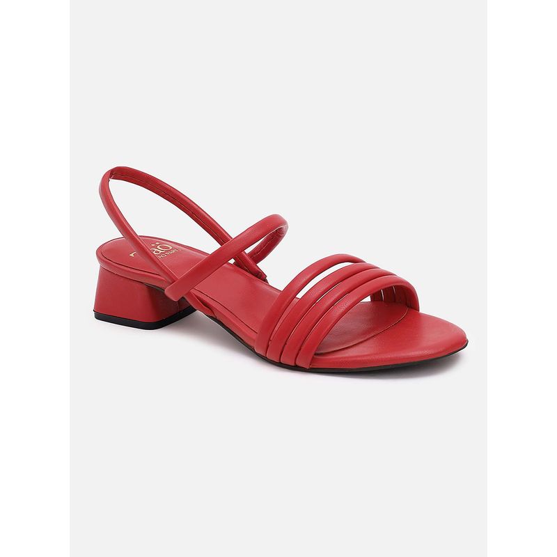 Tao Paris Women Red Sandal Heels (EURO 36)