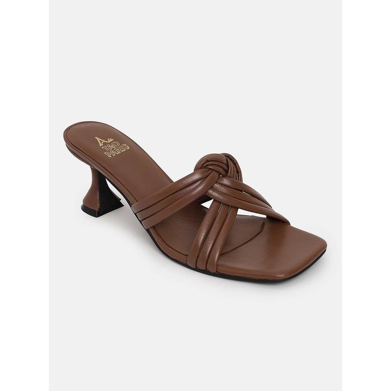 Tao Paris Women Brown Sandal Heels (EURO 36)