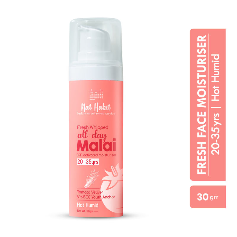 Buy Nat Habit Tomato Vetiver Light Moisturizer, Non Sticky Face