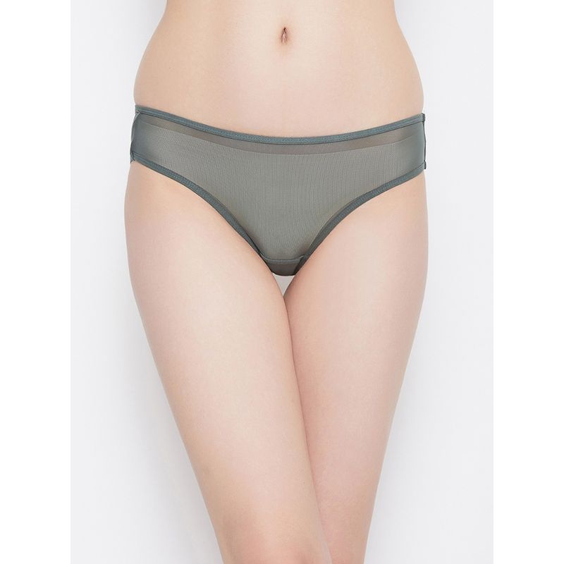 Clovia Lace Low Waist Outer Elastic Bikini Panty (2XL)