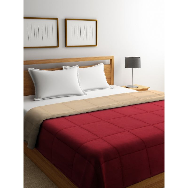 HIG 3 Piece Pre-Washed Goose Down Alternative Comforter Duvet Insert- Ivory
