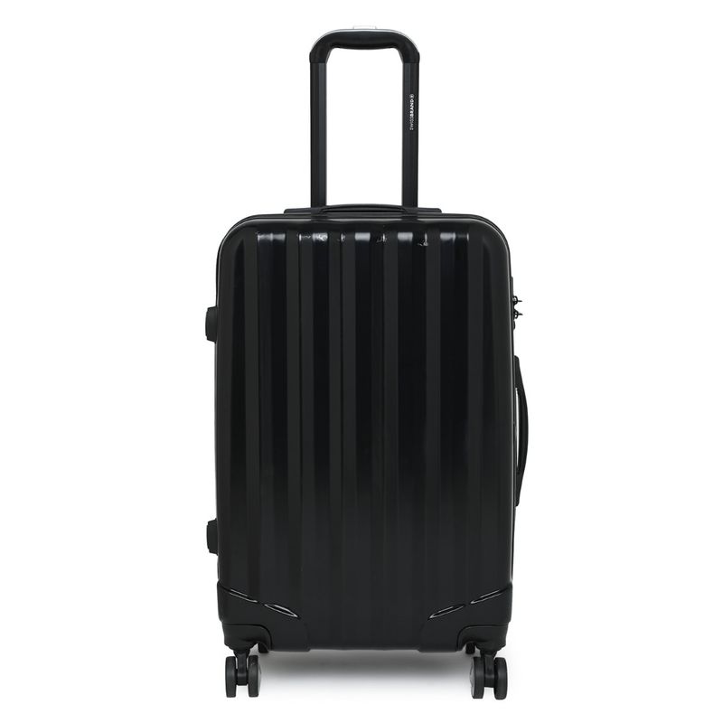 Buy Swiss Brand BADEN Black Color ABS Material Hard 24" Medium Trolley