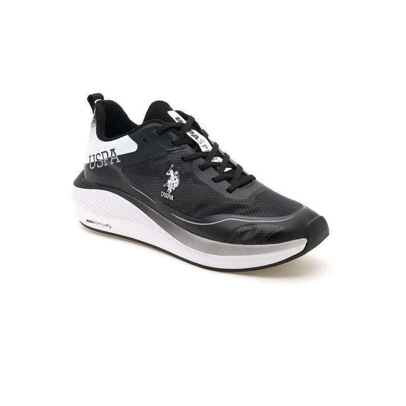 U.S. POLO ASSN. Men Henry Black Running Shoes (UK 9)