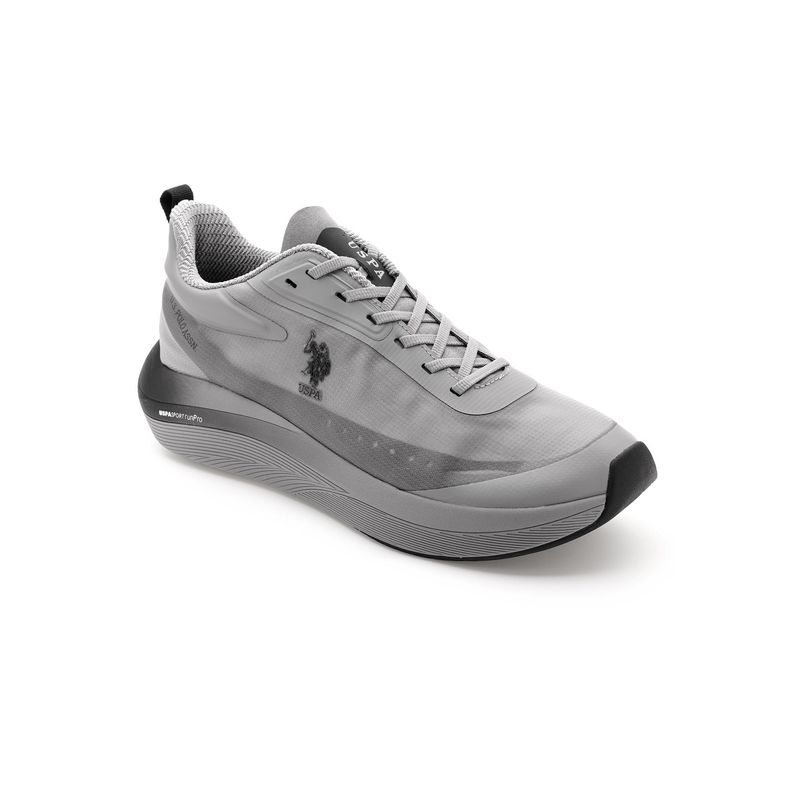 U.S. POLO ASSN. Men Frank Grey Running Shoes (UK 9)