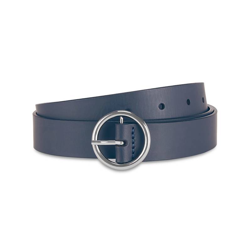 Tommy Hilfiger Venlo Women Leather Non Reversible Belt - Navy Blue (S)