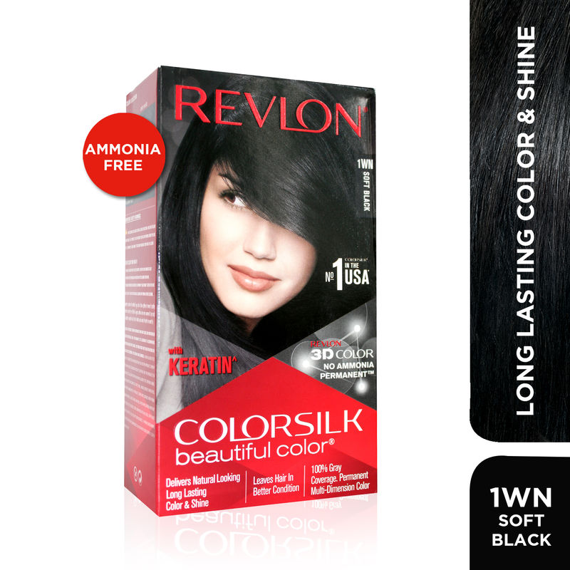 Revlon Colorsilk Hair Color Soft Black 1WN Buy Revlon