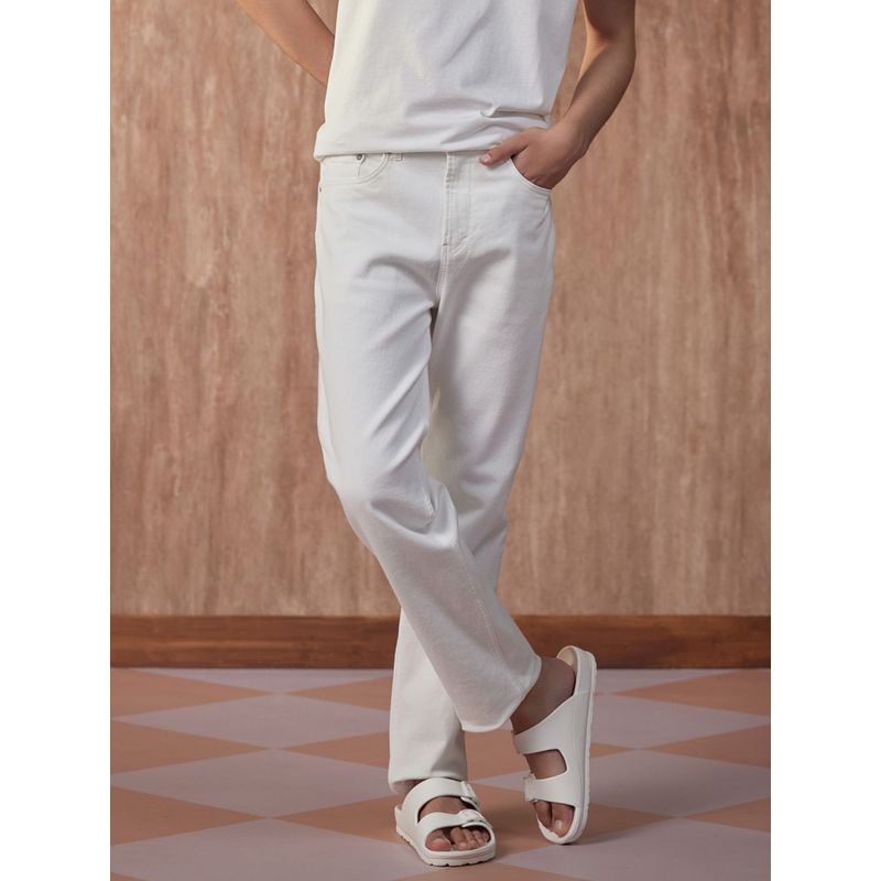 KINGDOM OF WHITE Mens White Cloudwalk Stretch Jeans (36)