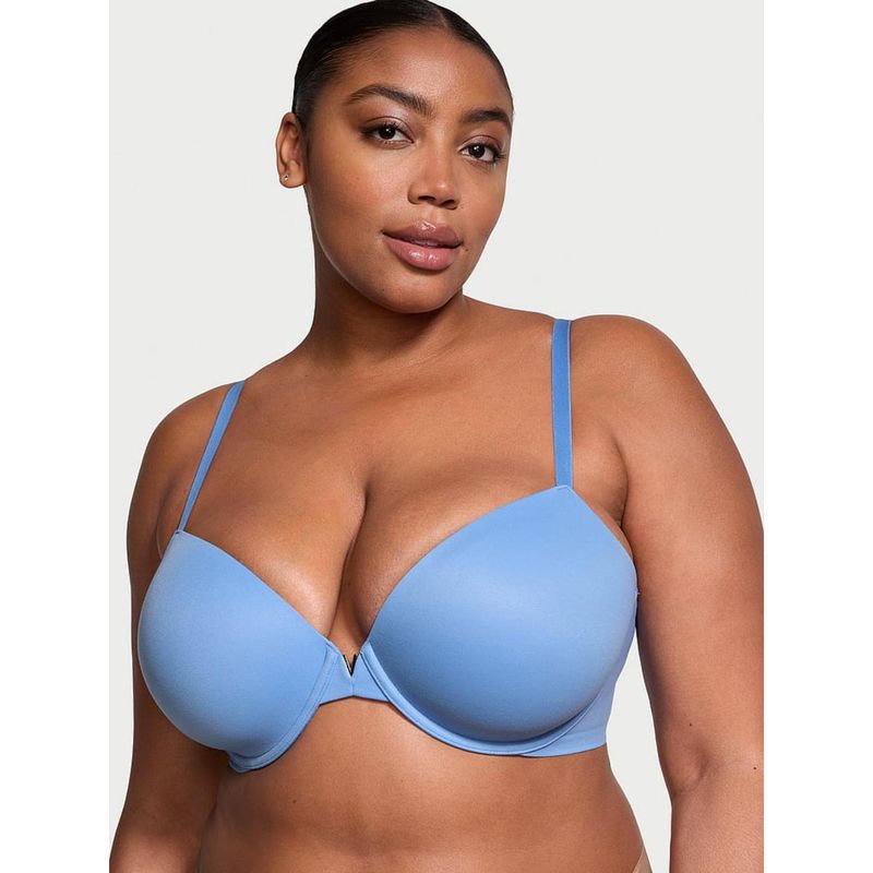 Victoria's Secret Love Cloud Smooth Lightly Lined Demi Bra Blue (32D)