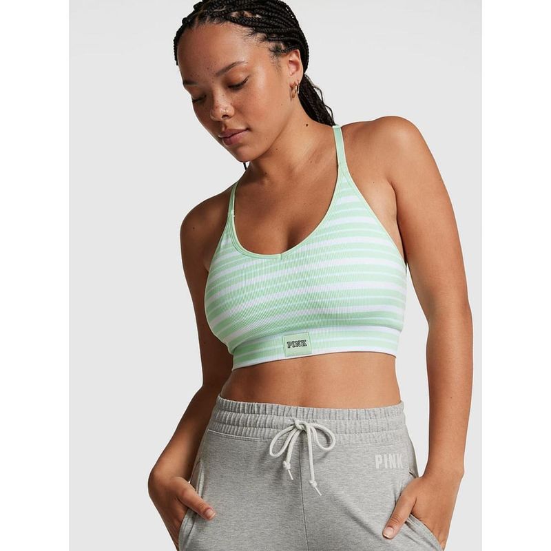 Victoria's Secret Pink Seamless Racerback Bra Green (S)