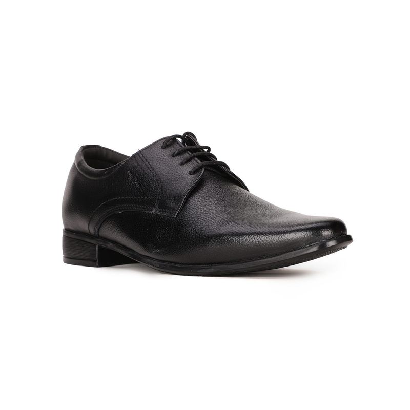 Bata Solid Black Formal Derby Shoes (UK 7)