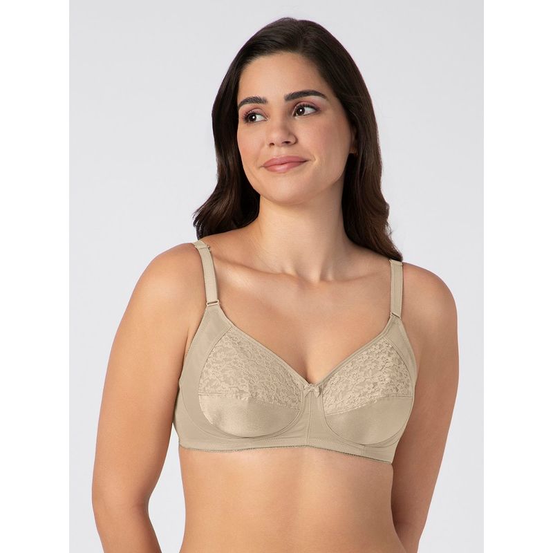 Amante Polyamide Non-Padded Full Cup Wire Free Full Figure Bra - Nude (40D)