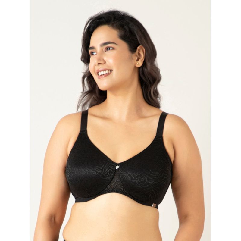 Amante Polyamide Non-Padded Full Cup Underwired Full Figure Bra - Black (42D)