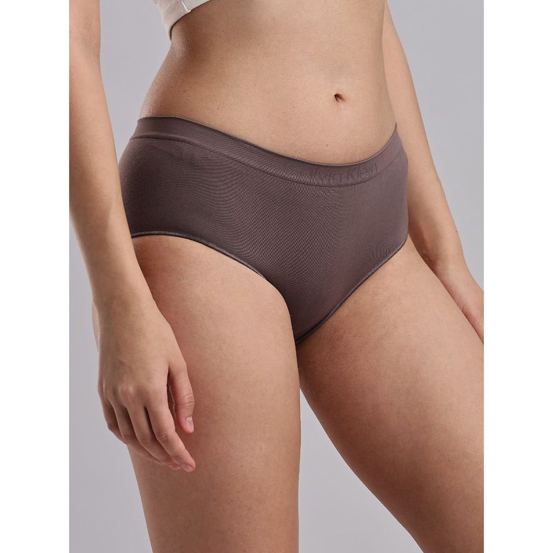 Calvin Klein Womens Brown Solid Panty (M)