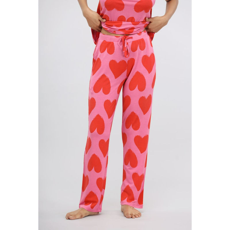 NeceSera Pink Heart Modal Pajama (XL)
