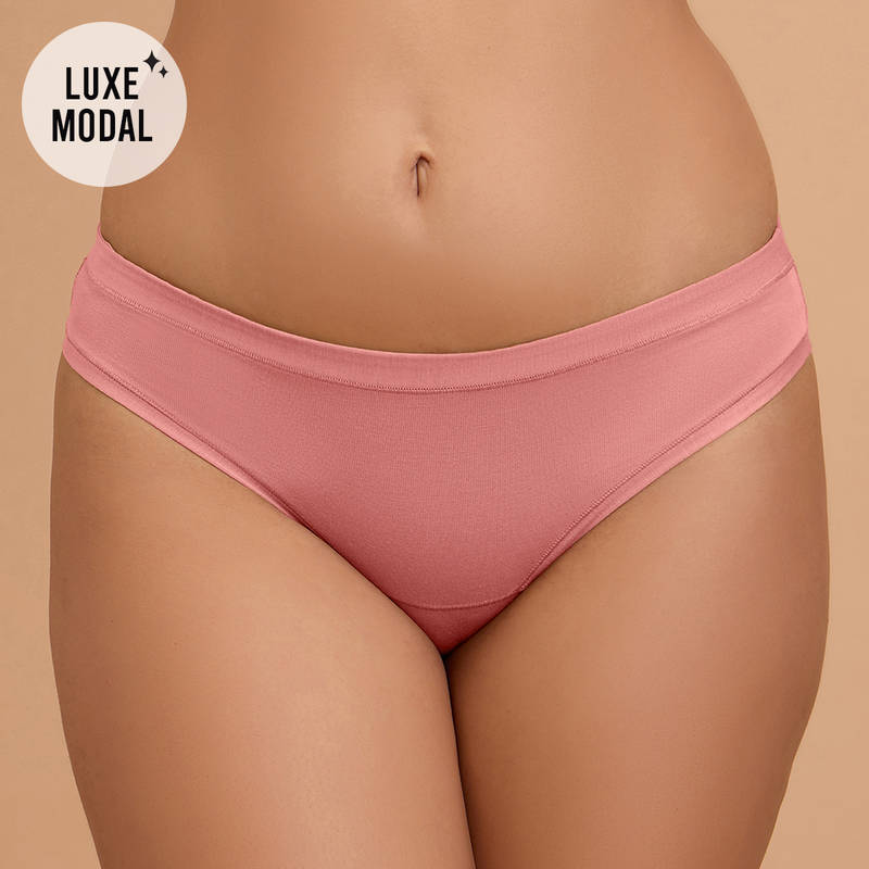 Nykd By Nykaa Super Soft Luxe Modal Bikini Panty NYP382 D Rose (L)