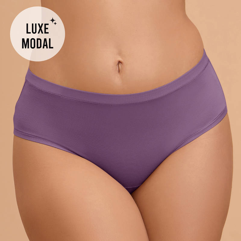 Nykd By Nykaa Super Soft Luxe Modal Hipster Panty NYP383 Grape (XS)