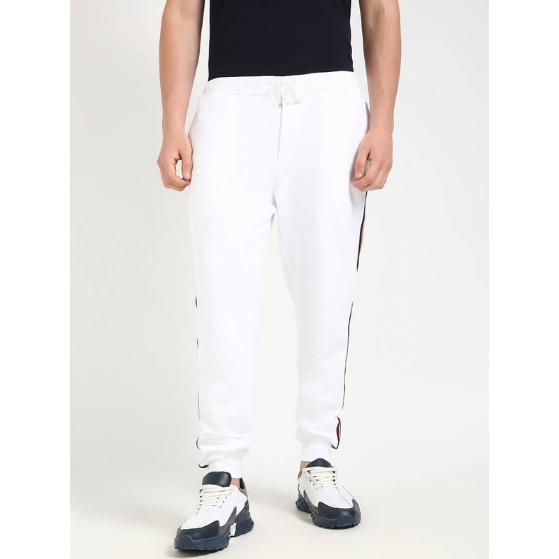 Tommy Hilfiger Regular-Fit Solid Mid Rise Joggers (L)