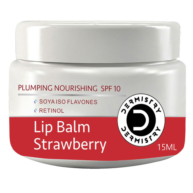 DERMISTRY Strawberry Nourishing Lip Care Balm With Spf Pigmentation Dry Dark Pigmented Chapped Lips