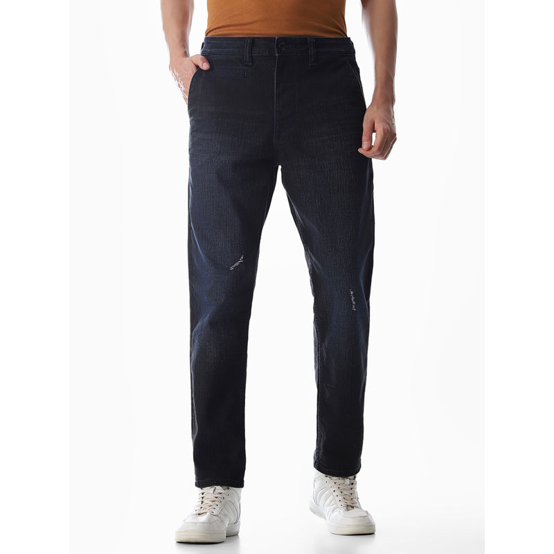 Jack & Jones Men Anti Fit Navy Blue Jeans (31/32)