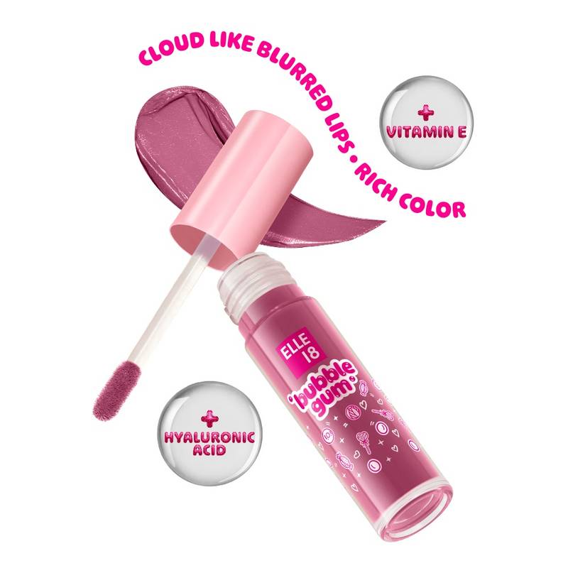 Elle 18 Bubblegum Lip Cloud, Liquid Lipstick - Mauve Mood