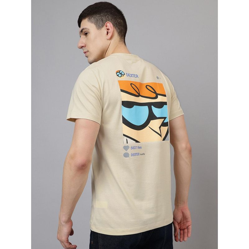 Free Authority Dexter'S Laboratory Printed Regular Fit T-Shirt for Men (S)