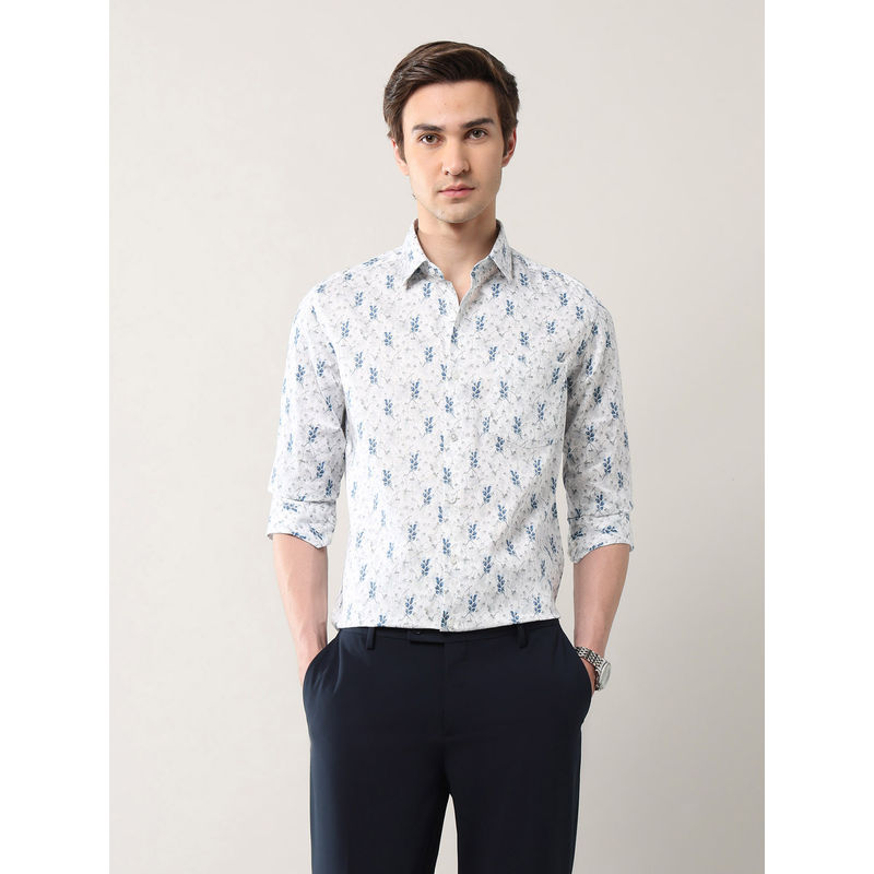 Arrow Men's Manhattan Slim Fit Geometric Printed Shirt (39)