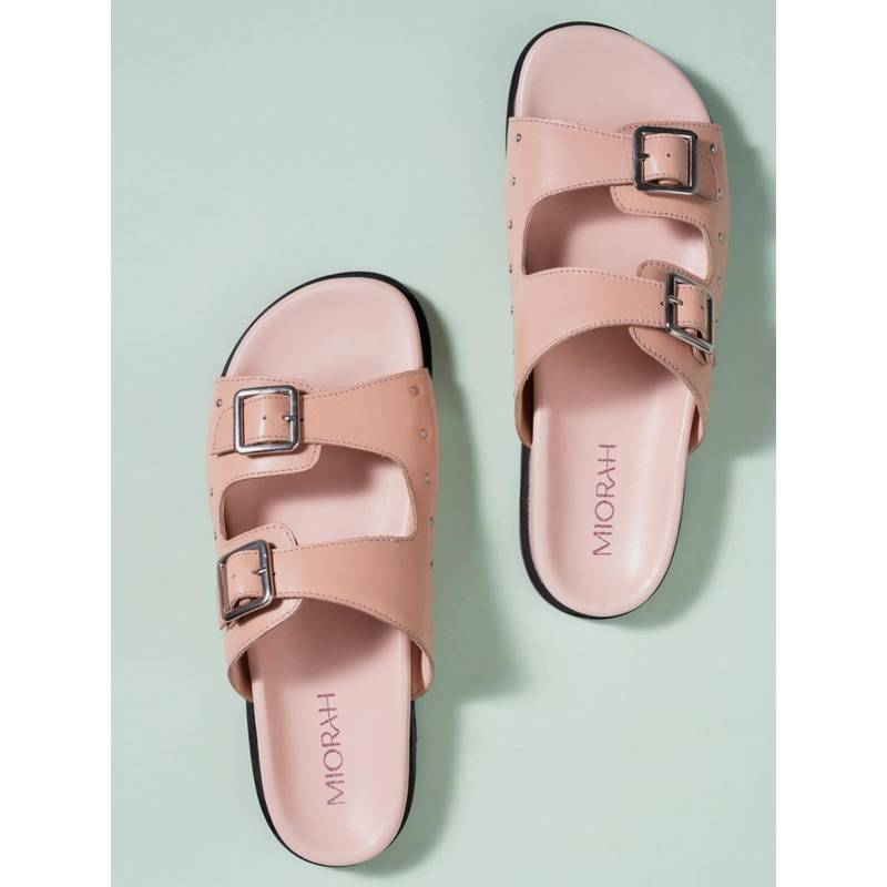 MIORAH Womens Pink Trendy Sandals (EURO 36)