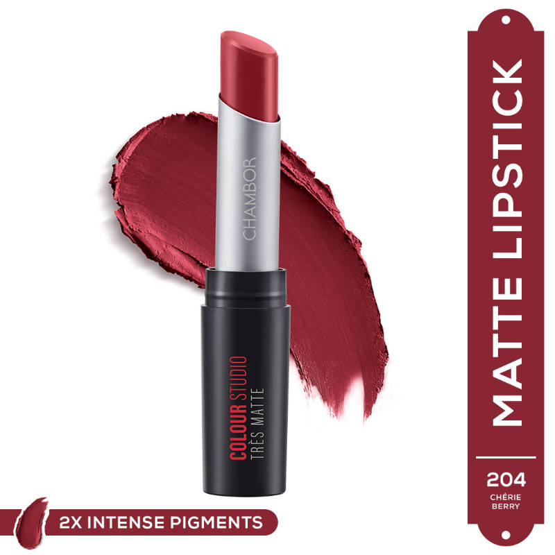 Chambor Tres Matte Lipstick - Cherie Berry 204