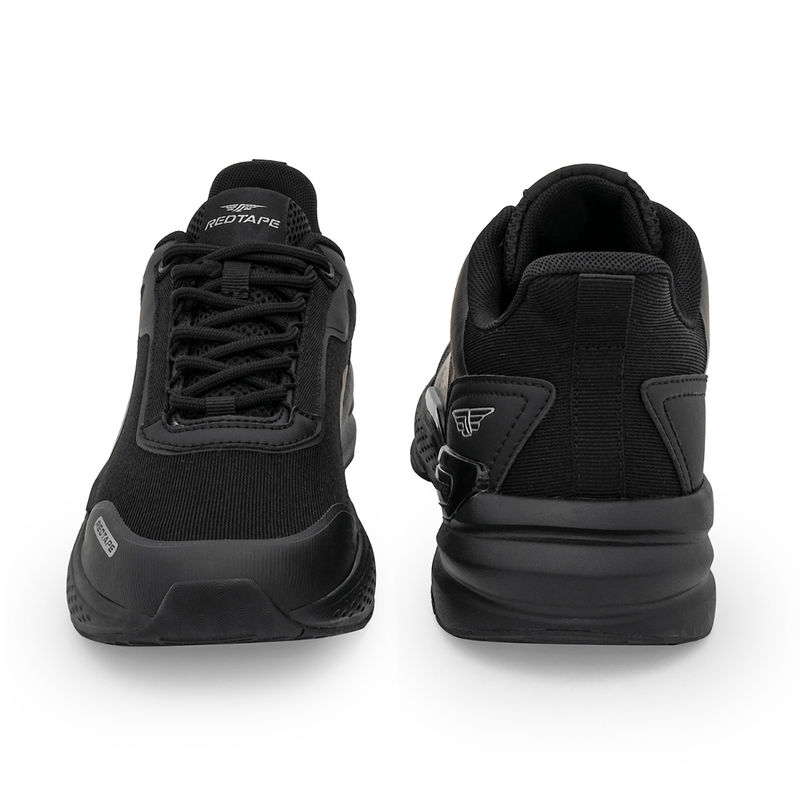 Red Tape Men Solid Black Athleisure Walking Shoes (UK 8)