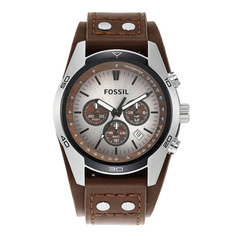 Buy Fossil Coachman Dark Brown Watch Ch2565 For Men Online