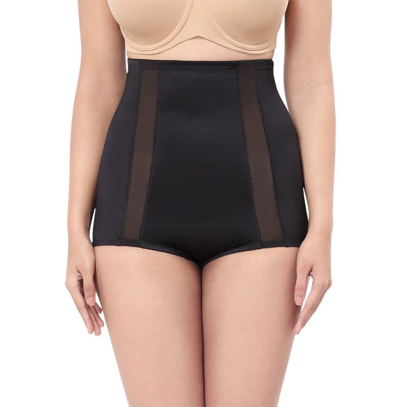 Amante Solid Full Coverage High Rise Waist Cincher - Black (M)