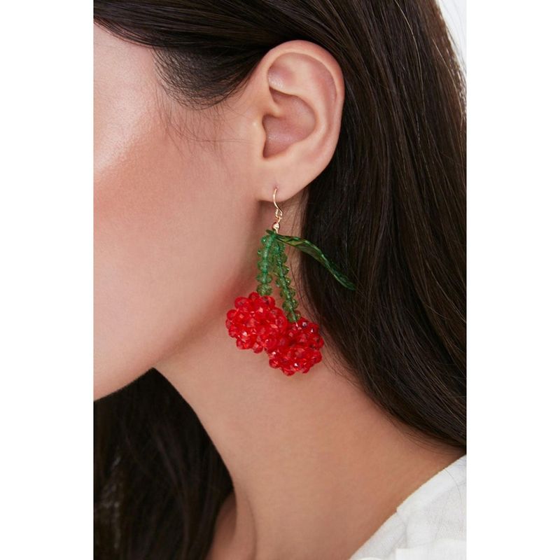 Forever 21 cherry earrings hotsell
