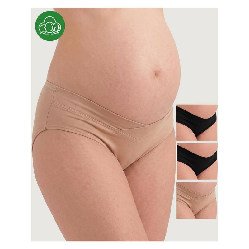 Inner Sense Women's Organic Cotton Antimicrobial Maternity Panty (pack Of 4) - Multi-Color (XXL)