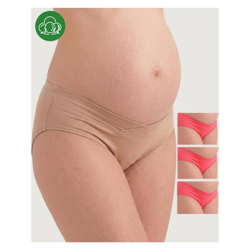 Inner Sense Plus Size Organic Cotton V Band Panties (Pack of 4) (L)